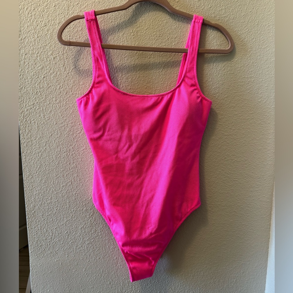 NWT Aerie Pink Women Swim One Piece (M Long)